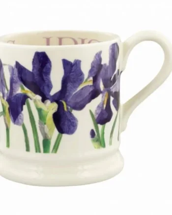 Emma-Bridgewwater-flowers-Blue-iris-half-pint-mug