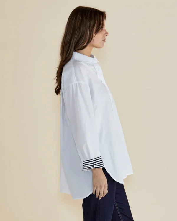 Betty Basics - White Claire Classic Shirt - Image 2