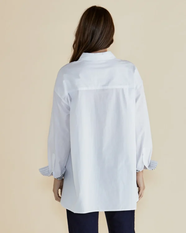 Betty Basics - White Claire Classic Shirt - Image 3