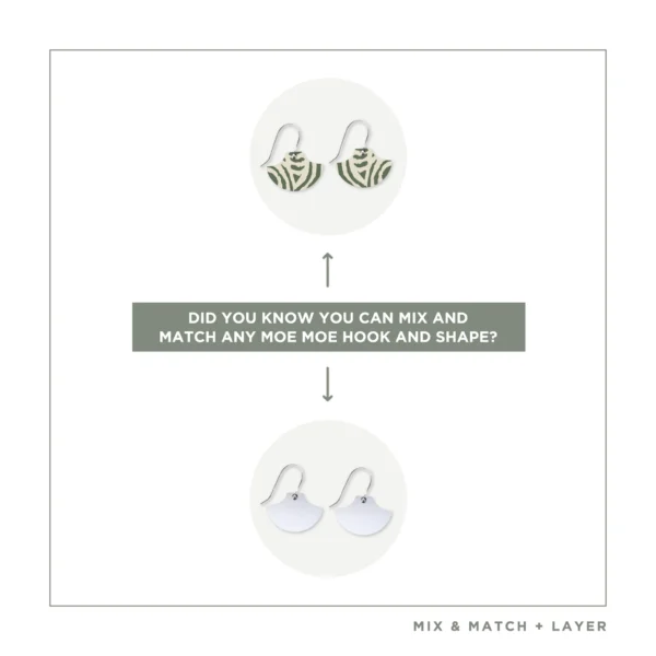 Moe Moe - Moss Mini Pagoda Drop Earring - Image 3