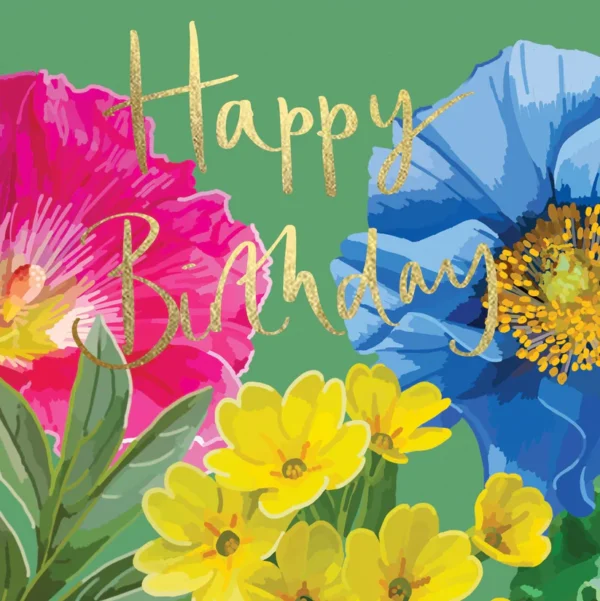 Sarah Kelleher – Happy Birthday Florals Card