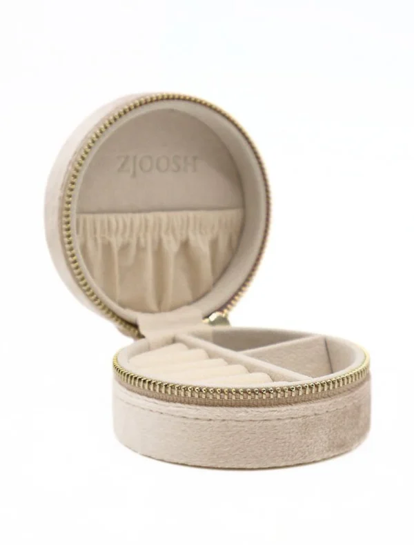 Zjoosh - Champagne Round Jewellery Case - Image 2