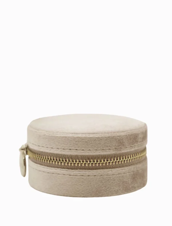 Zjoosh - Champagne Round Jewellery Case