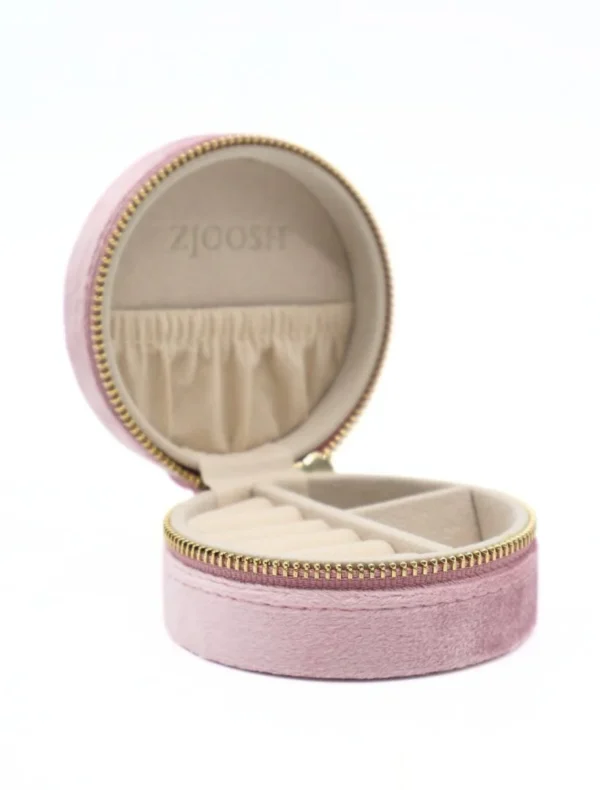 Zjoosh - Pink Round Jewellery Case - Image 3