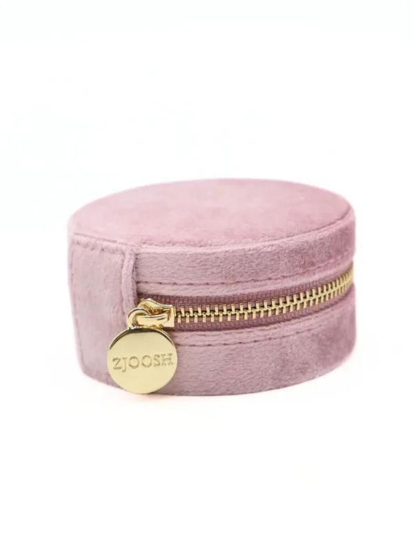 Zjoosh - Pink Round Jewellery Case - Image 4