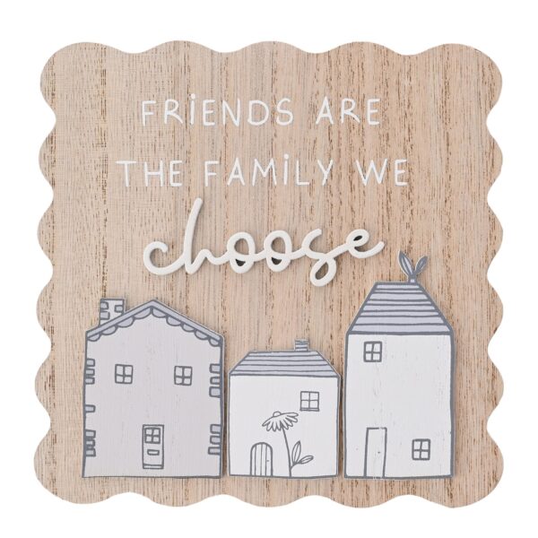 Little Houses Friends Wall Sign