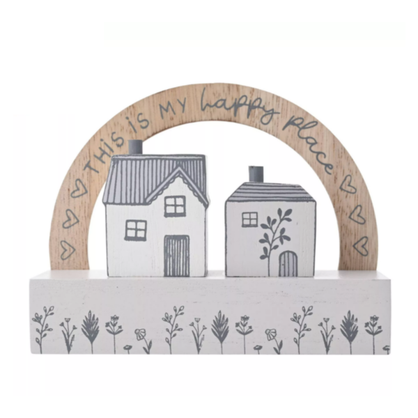 Little Houses Wooden Plaque - Image 2