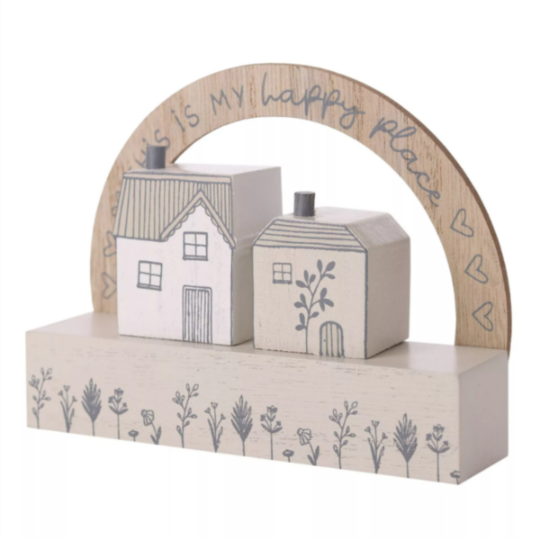 Little Houses Wooden Plaque - Image 3