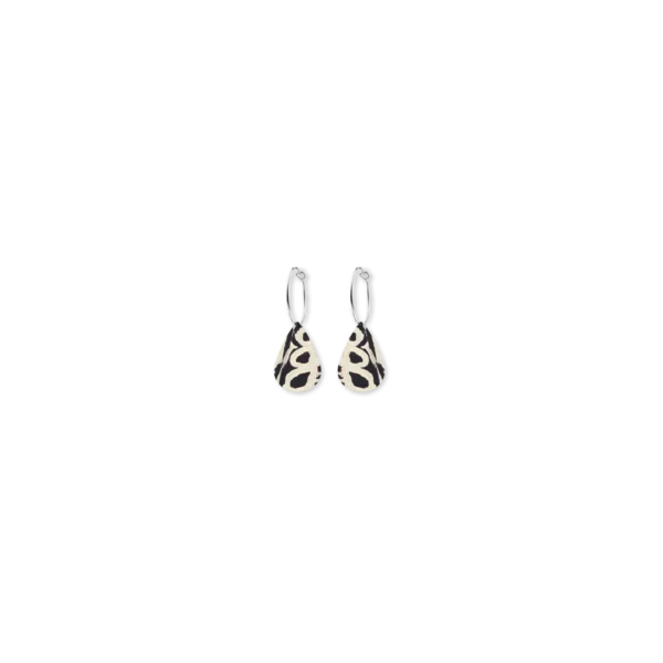 Moe Moe - Wild Dog Mini Tear Hoop Earrings