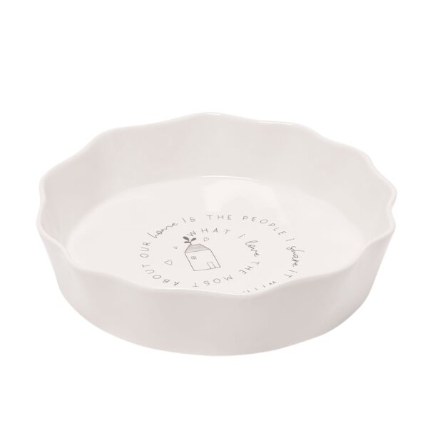 Scalloped Pie Dish What I Love - Image 2