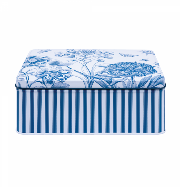 Sanderson Etching & Roses Biscuit Tin