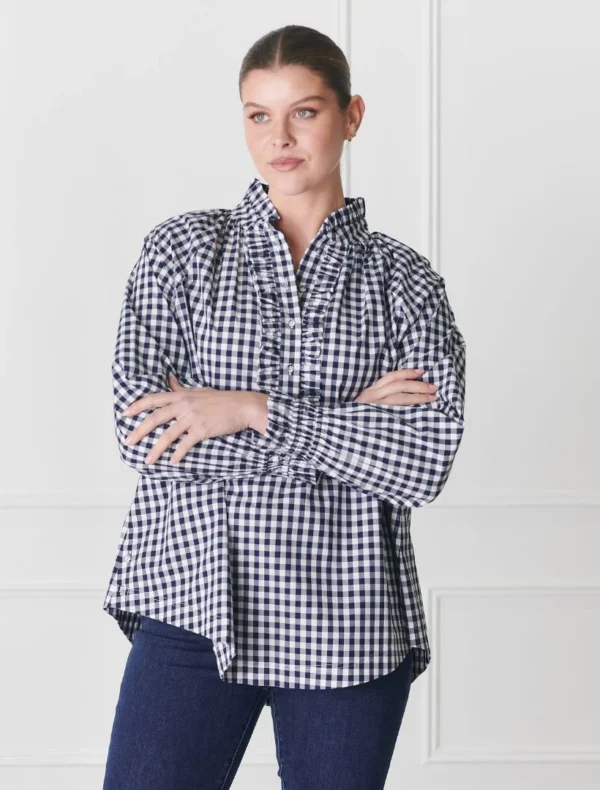 Zjoosh - Navy Hartford Pop Over Shirt