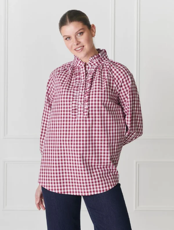 Zjoosh - Red Hartford Pop Over Shirt